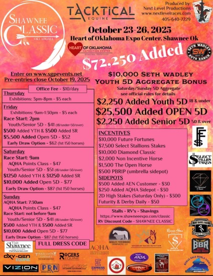 Next Level Shawnee Classic Oct 23-26 